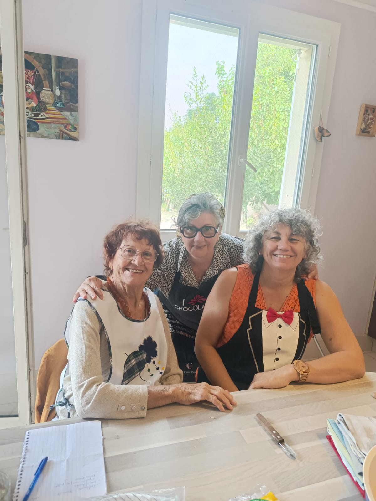 Participants préparant les catelettes