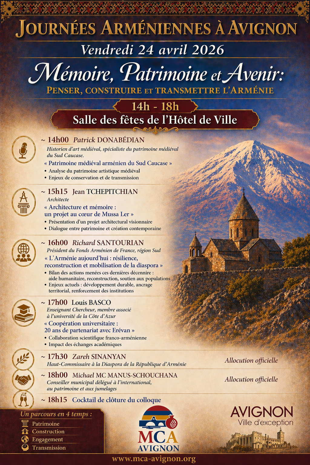 Ֆիլիպ ԻՍՈՐՍ-ԻՊԱՆՅԱՆԸ բացում է Ավինյոնի հայկական օրերը